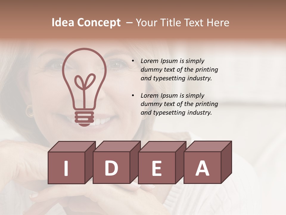 Calm Married Smiling PowerPoint Template