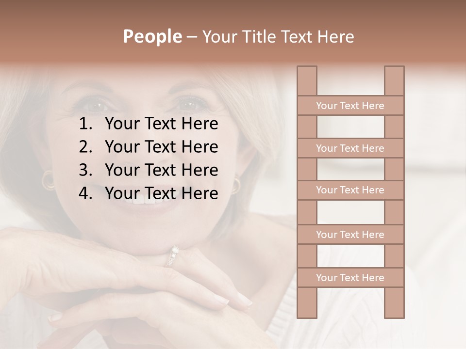 Calm Married Smiling PowerPoint Template