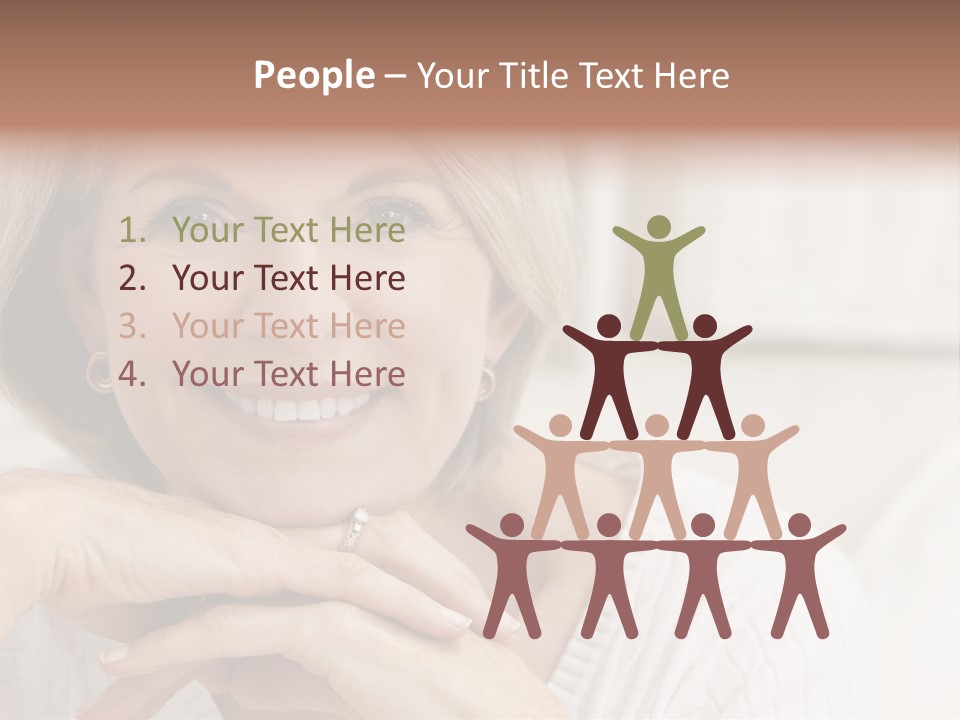 Calm Married Smiling PowerPoint Template