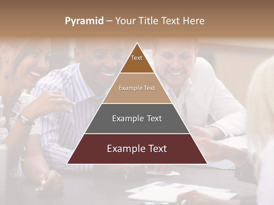 Businesspeople Writing Notebook PowerPoint Template