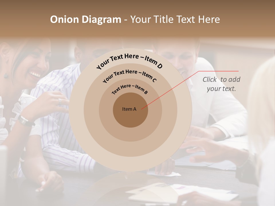 Businesspeople Writing Notebook PowerPoint Template