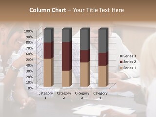 Businesspeople Writing Notebook PowerPoint Template