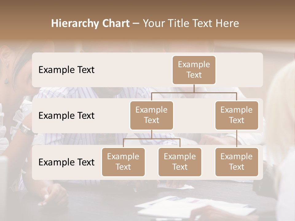 Businesspeople Writing Notebook PowerPoint Template