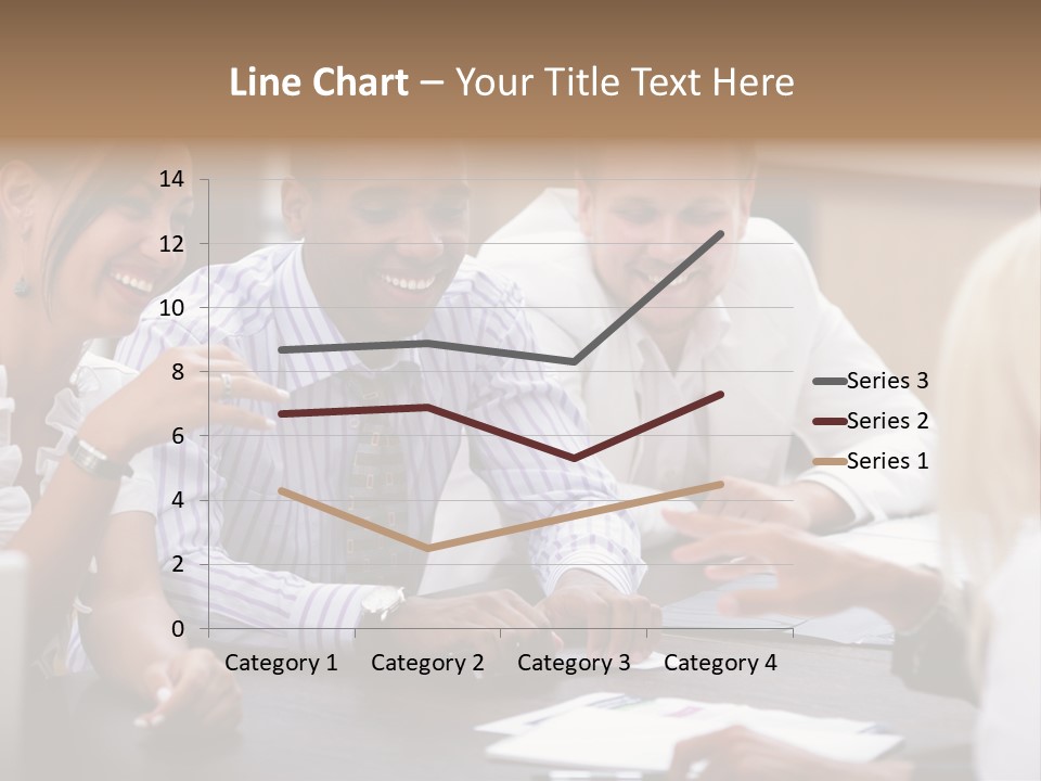 Businesspeople Writing Notebook PowerPoint Template