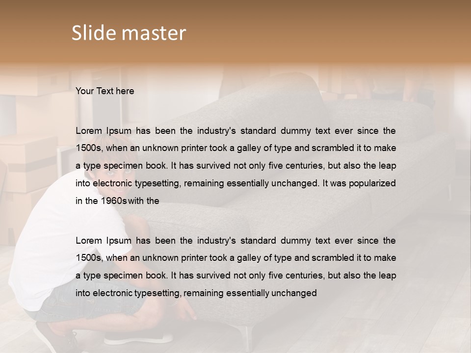Ginger Home Male PowerPoint Template