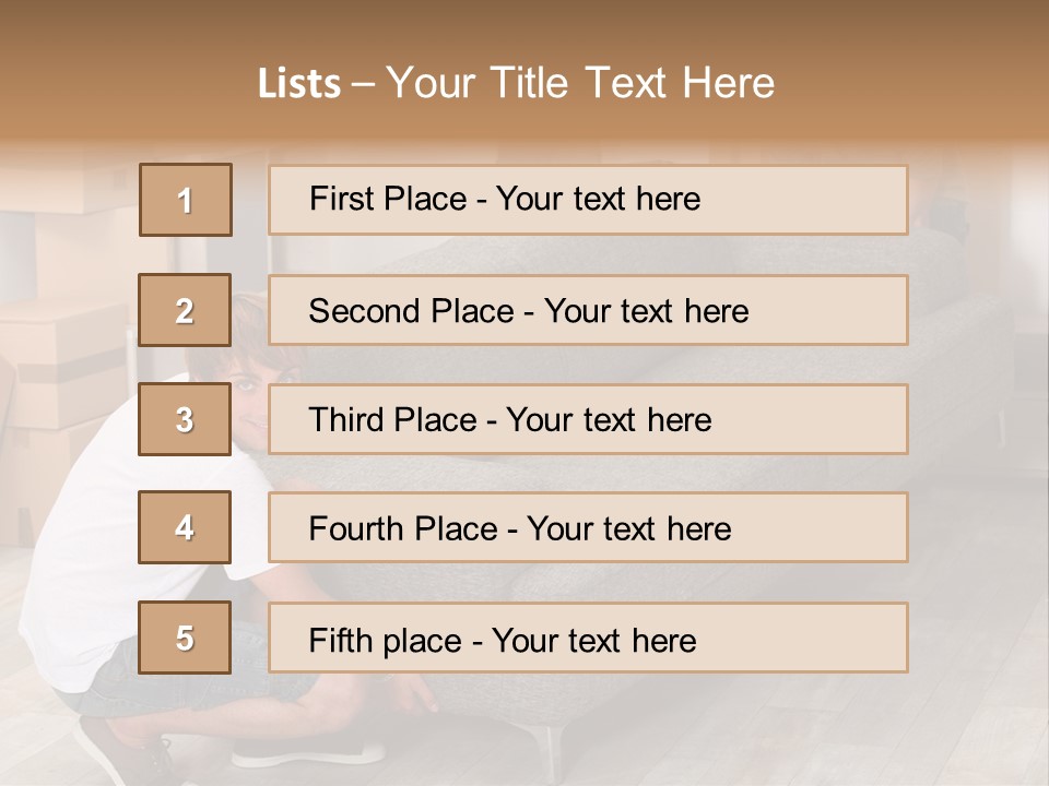 Ginger Home Male PowerPoint Template