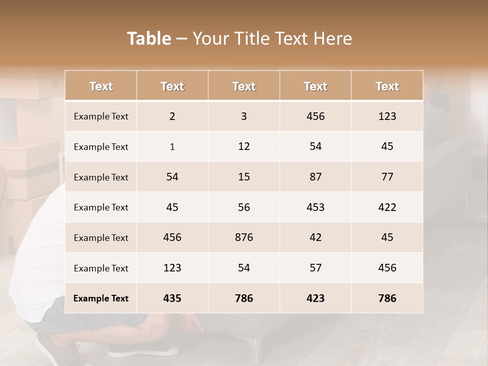 Ginger Home Male PowerPoint Template