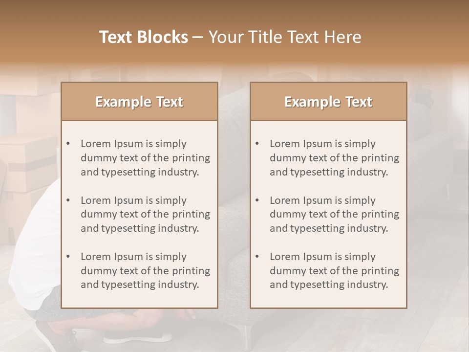 Ginger Home Male PowerPoint Template