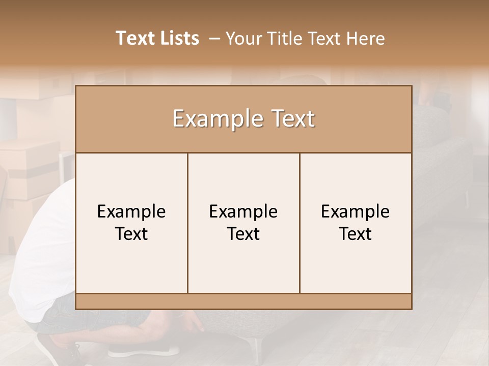Ginger Home Male PowerPoint Template