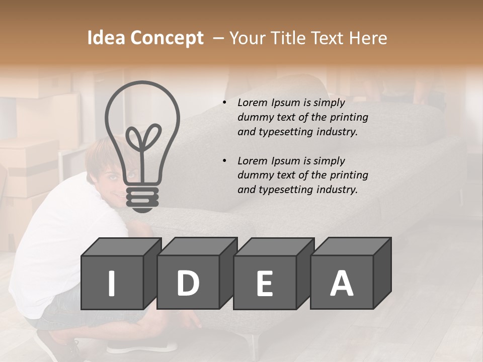 Ginger Home Male PowerPoint Template