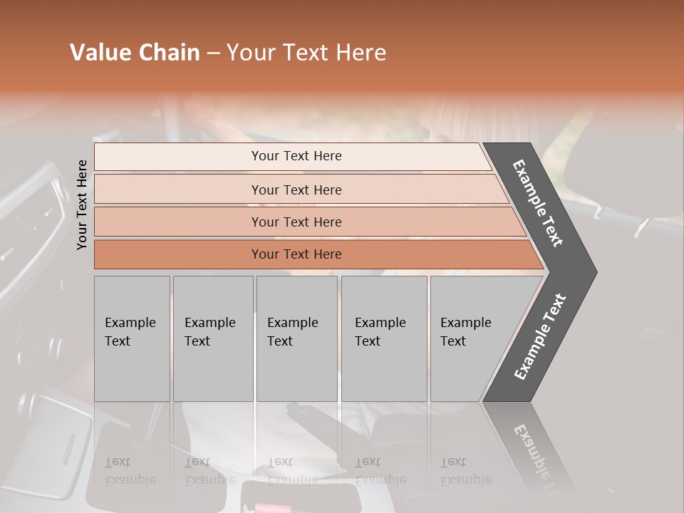 Shout Female Motorist PowerPoint Template