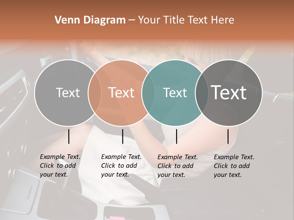 Shout Female Motorist PowerPoint Template