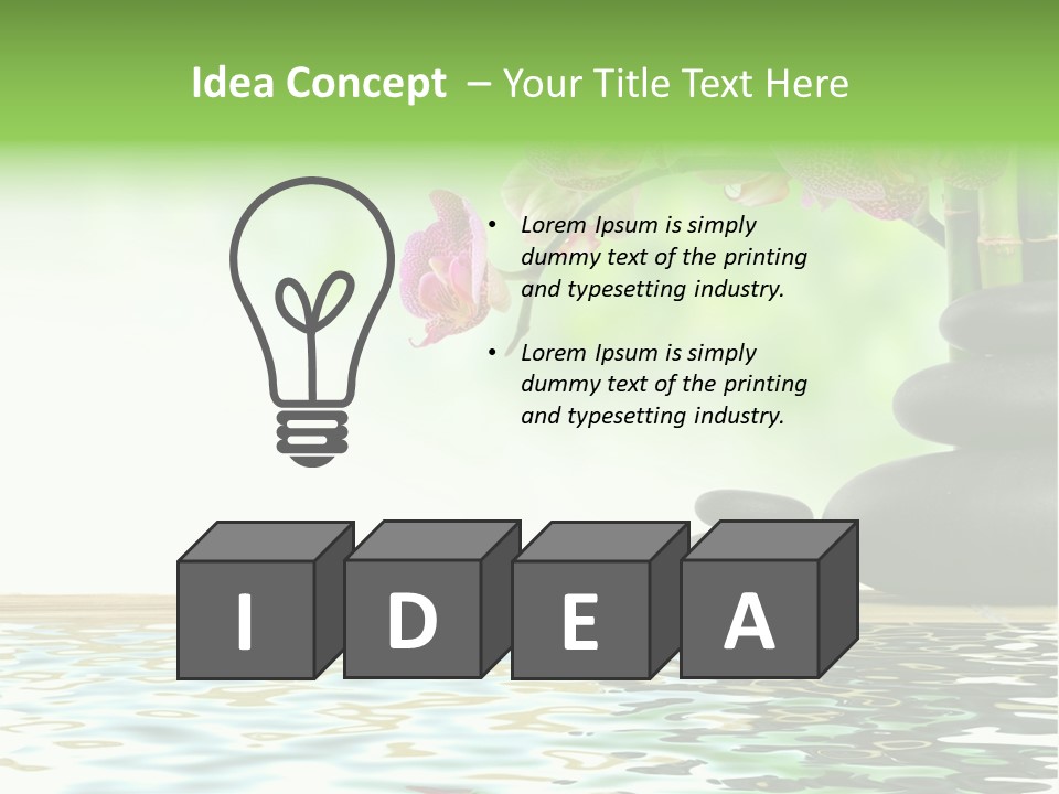 Lucky Background Boulder PowerPoint Template