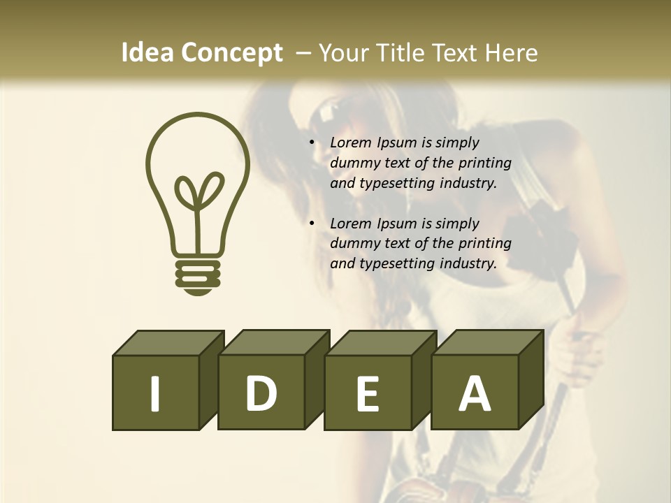 White Emotions Lifestyles PowerPoint Template