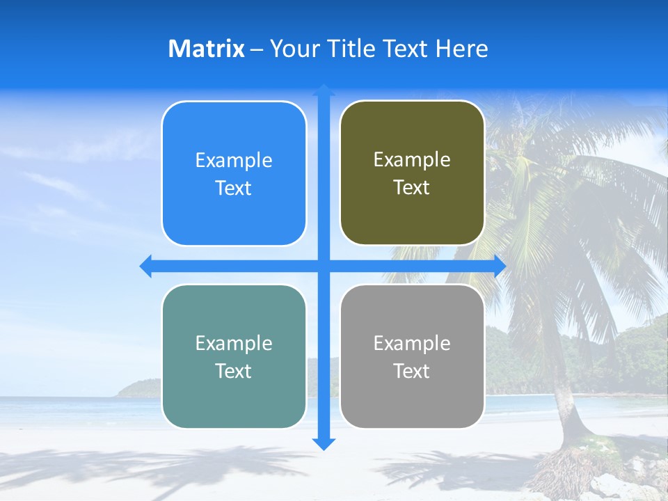 Paradise Coast Sun PowerPoint Template