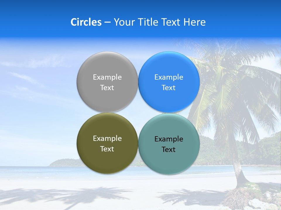 Paradise Coast Sun PowerPoint Template