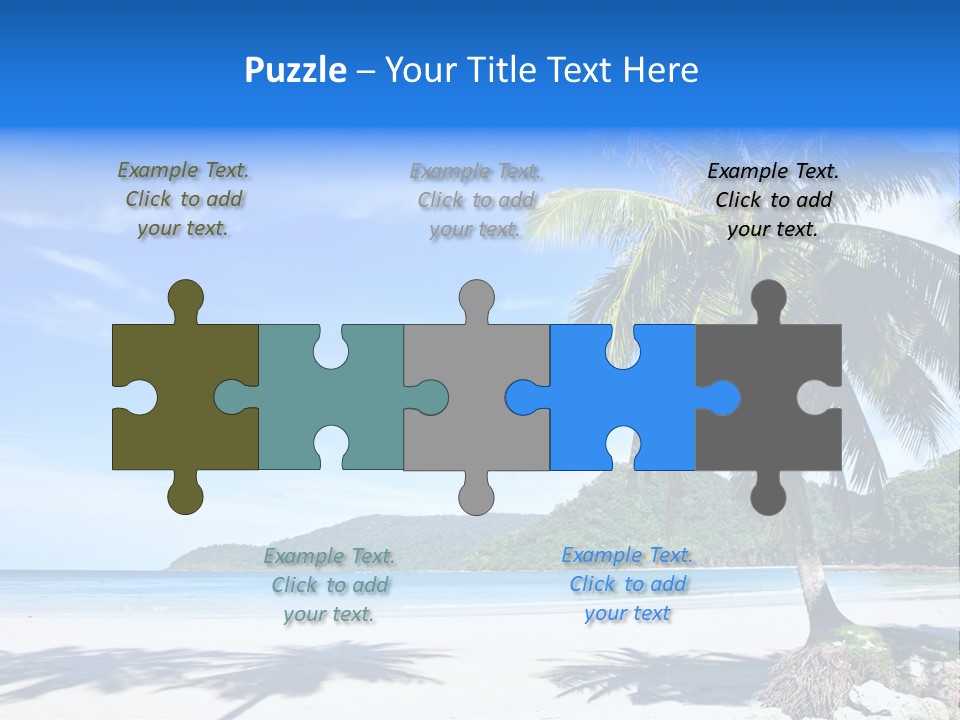 Paradise Coast Sun PowerPoint Template