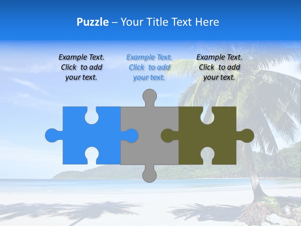 Paradise Coast Sun PowerPoint Template