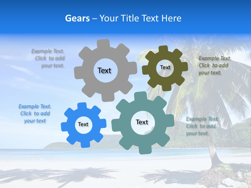 Paradise Coast Sun PowerPoint Template