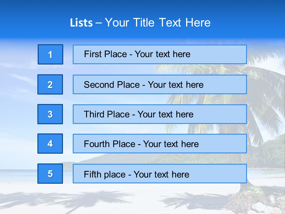 Paradise Coast Sun PowerPoint Template