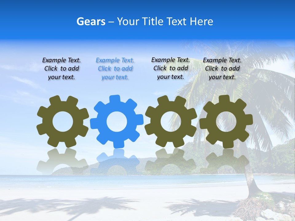 Paradise Coast Sun PowerPoint Template