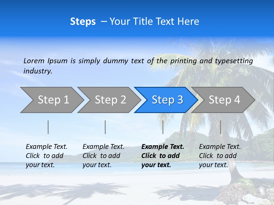 Paradise Coast Sun PowerPoint Template