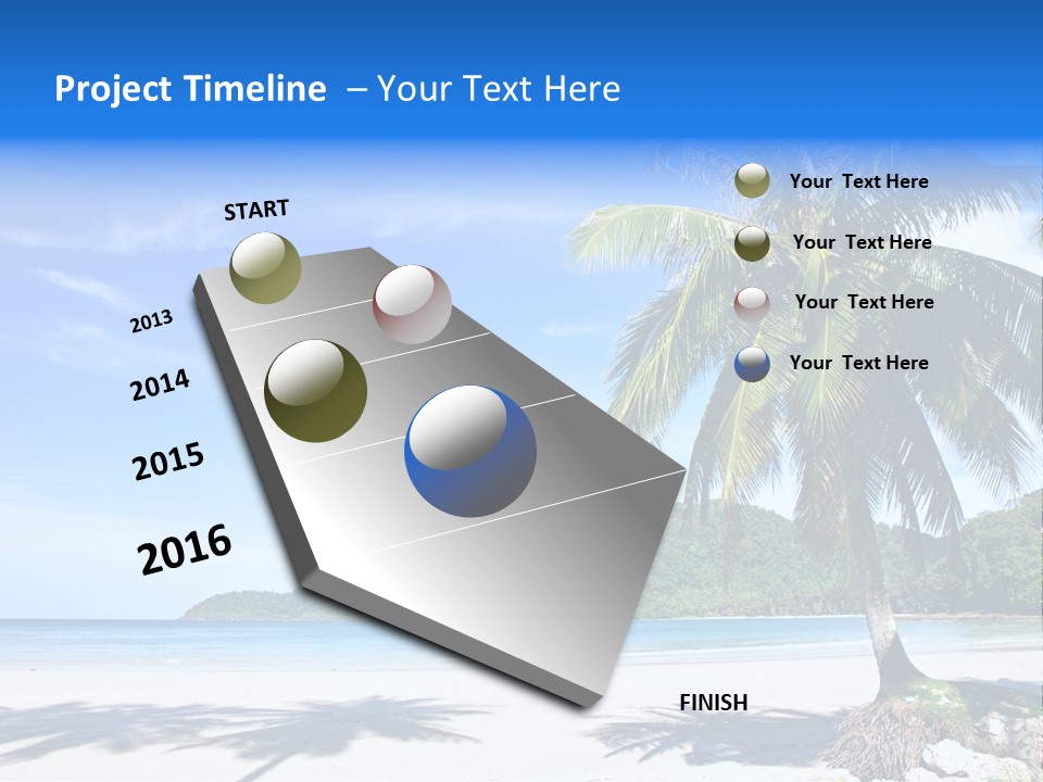 Paradise Coast Sun PowerPoint Template