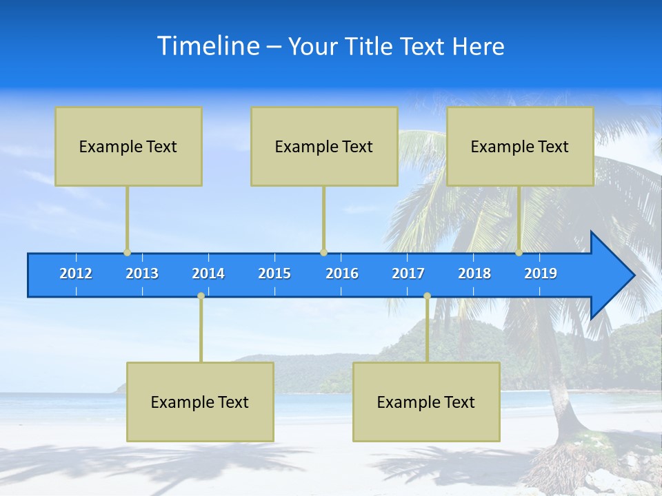 Paradise Coast Sun PowerPoint Template