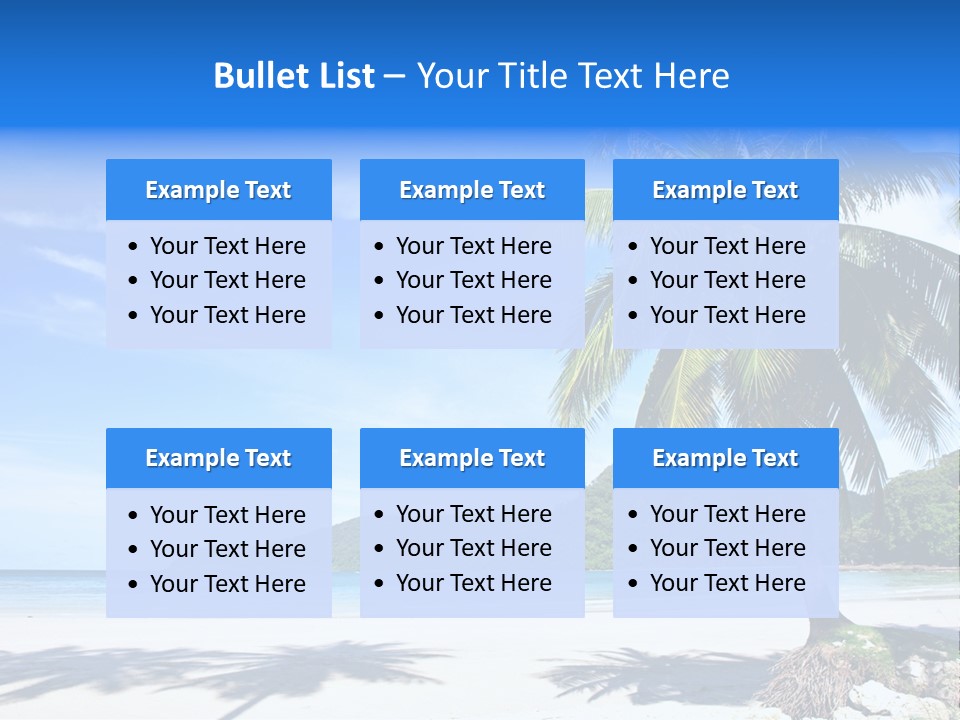 Paradise Coast Sun PowerPoint Template