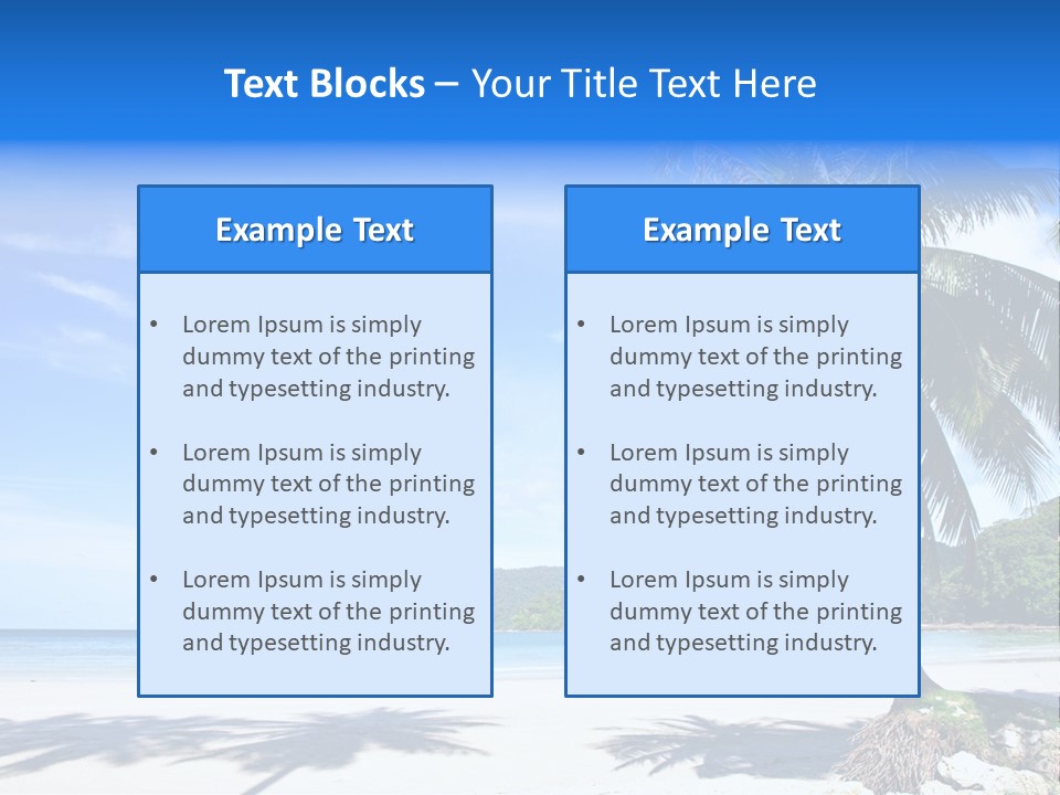 Paradise Coast Sun PowerPoint Template