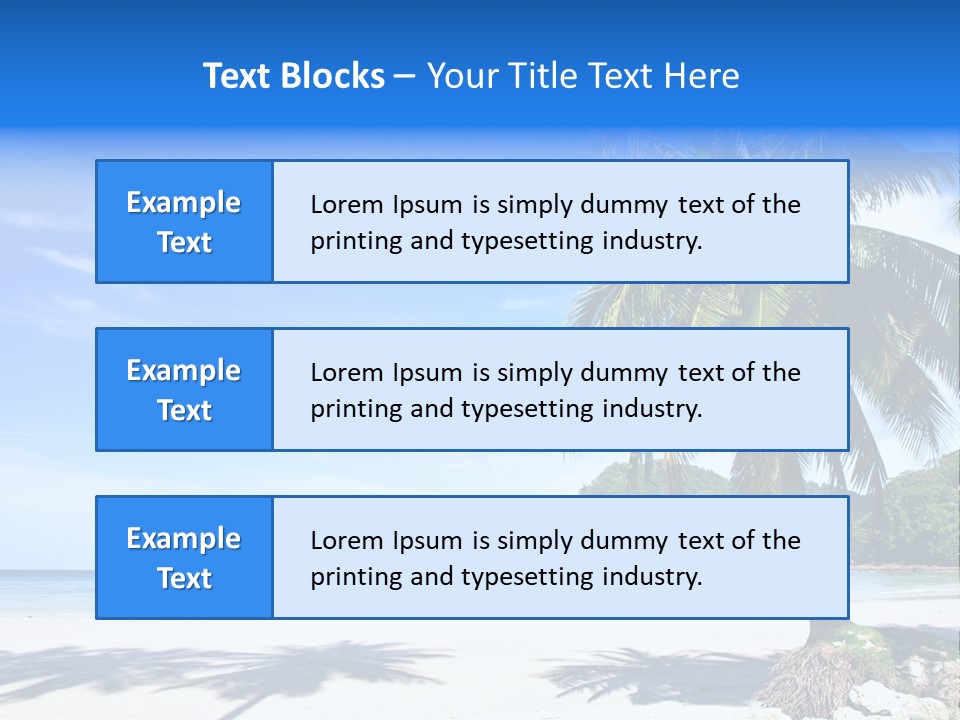Paradise Coast Sun PowerPoint Template