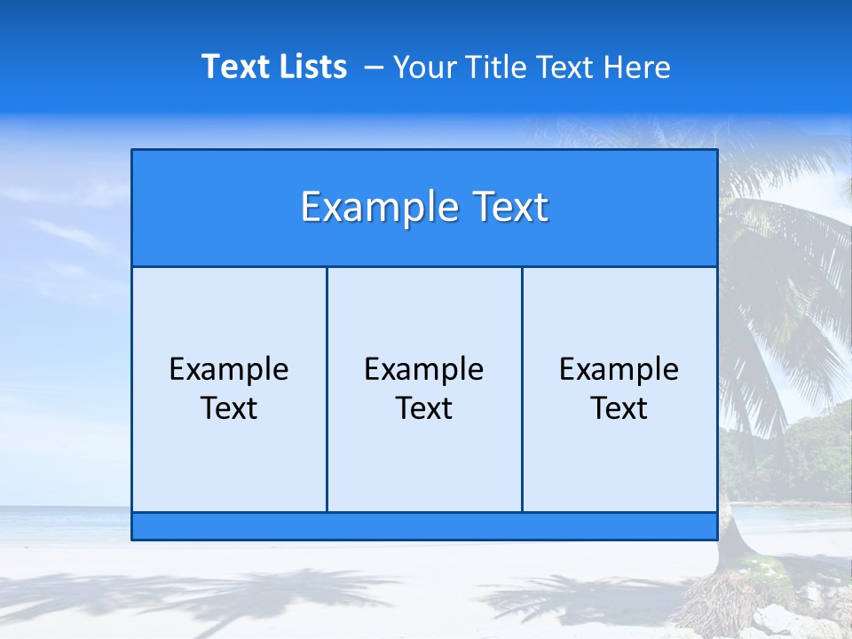 Paradise Coast Sun PowerPoint Template