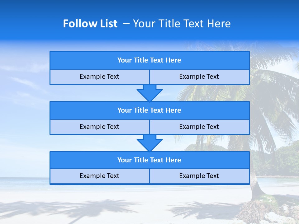Paradise Coast Sun PowerPoint Template