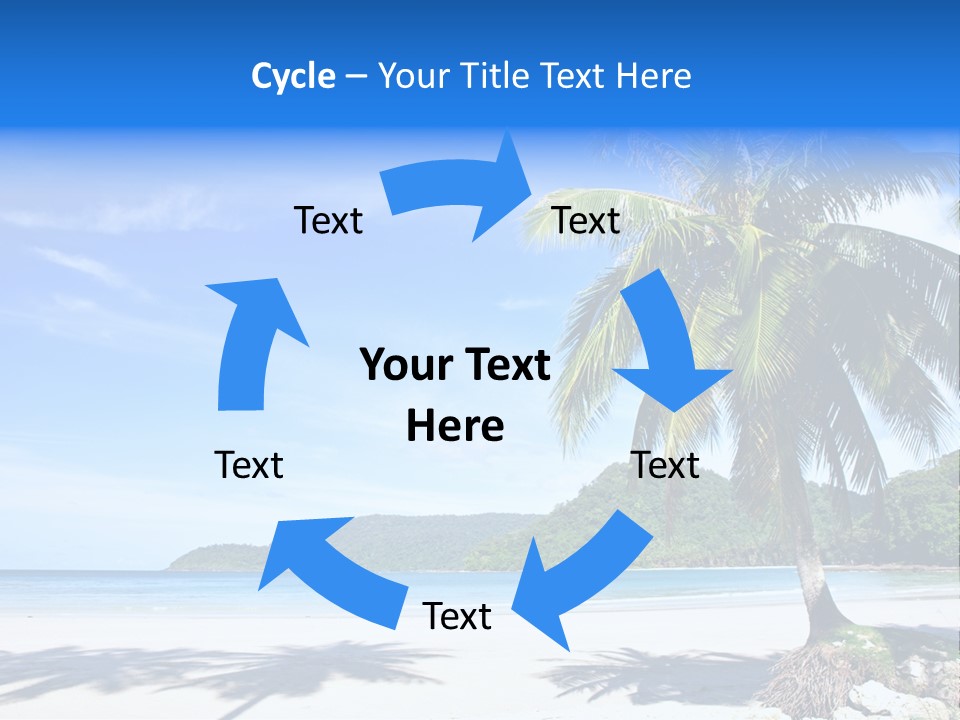 Paradise Coast Sun PowerPoint Template