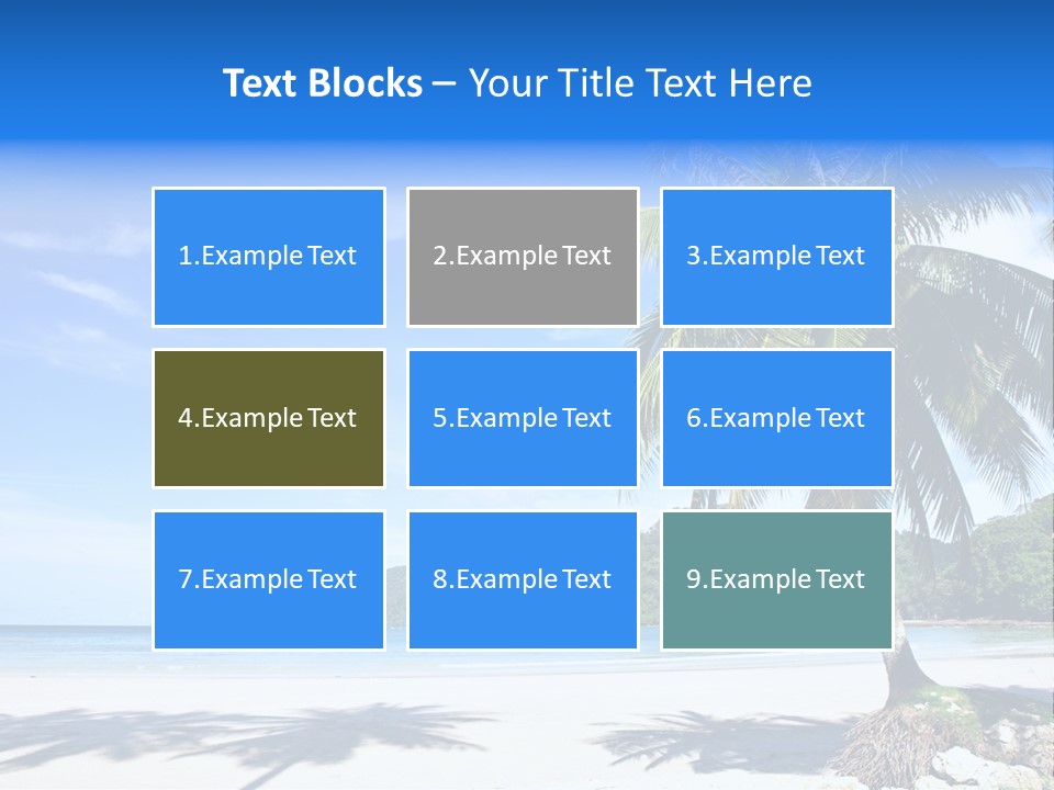 Paradise Coast Sun PowerPoint Template