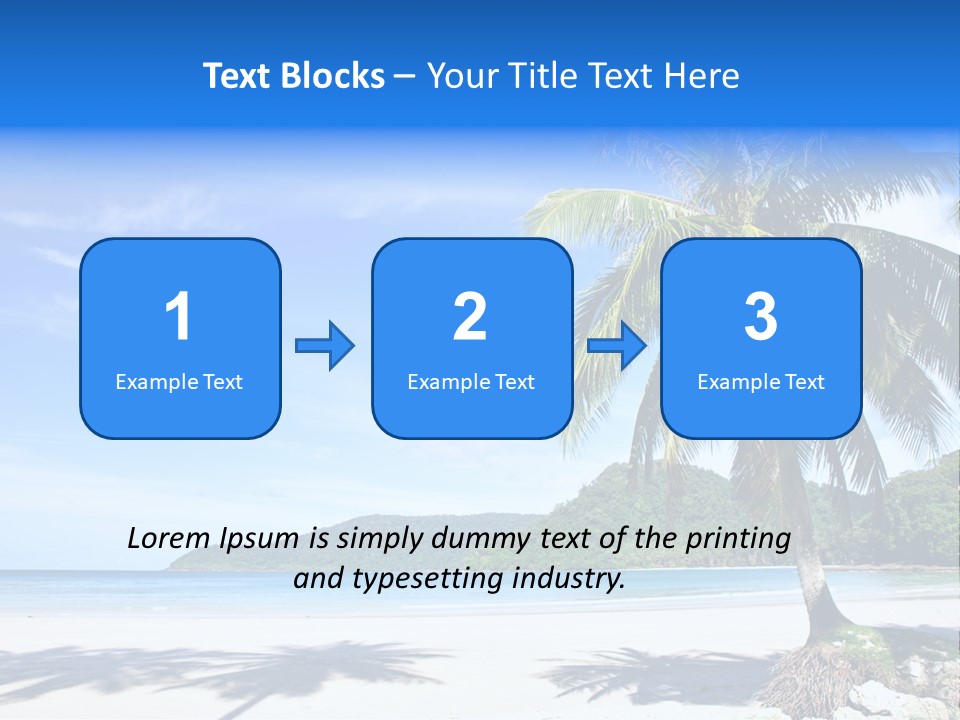 Paradise Coast Sun PowerPoint Template
