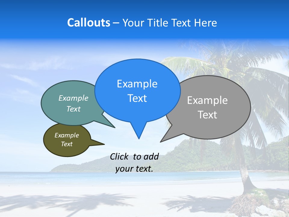 Paradise Coast Sun PowerPoint Template