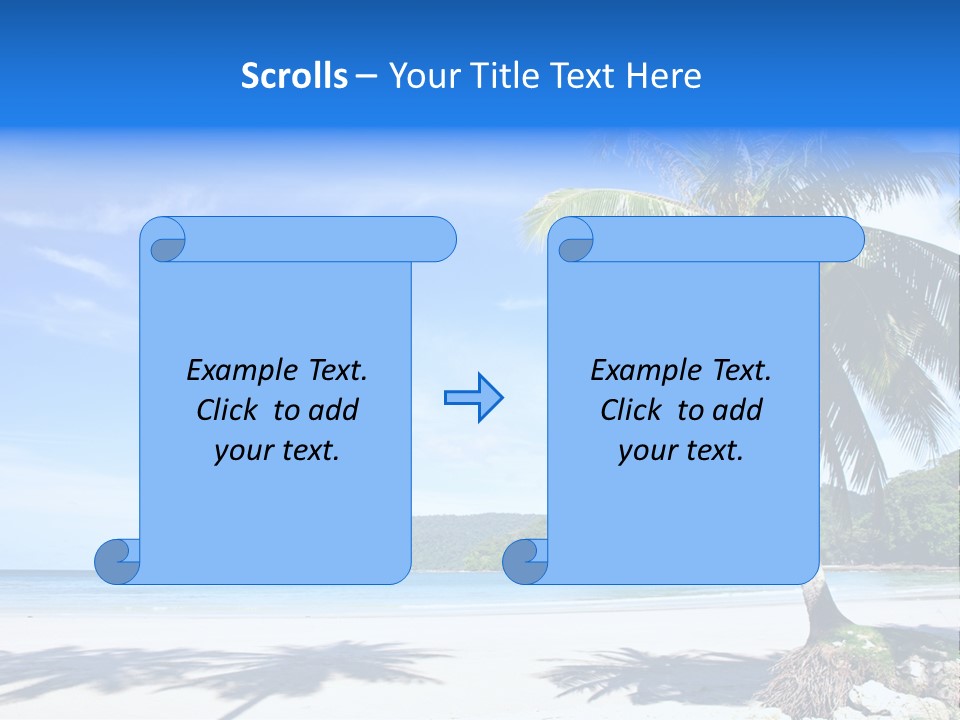 Paradise Coast Sun PowerPoint Template