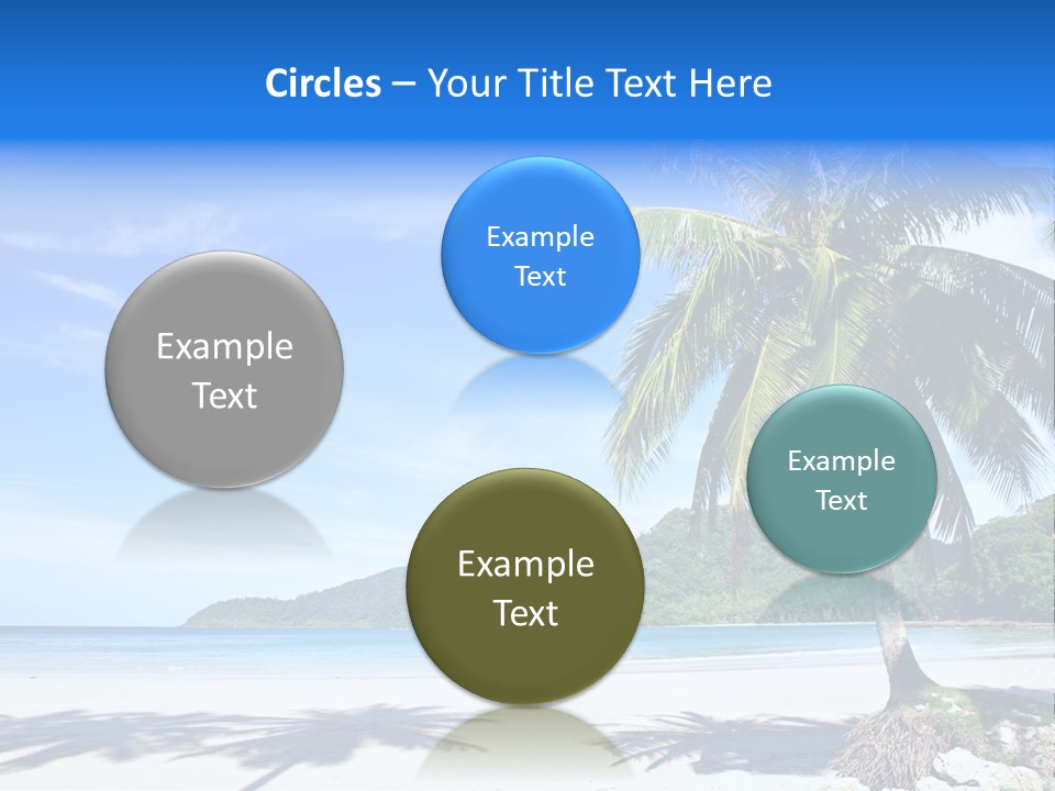 Paradise Coast Sun PowerPoint Template