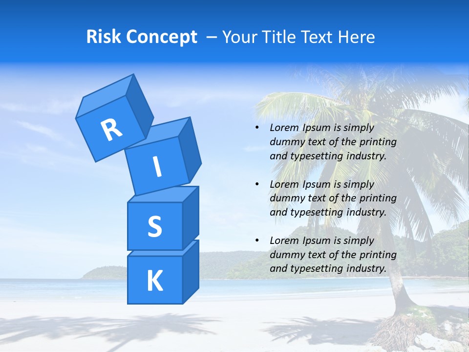 Paradise Coast Sun PowerPoint Template