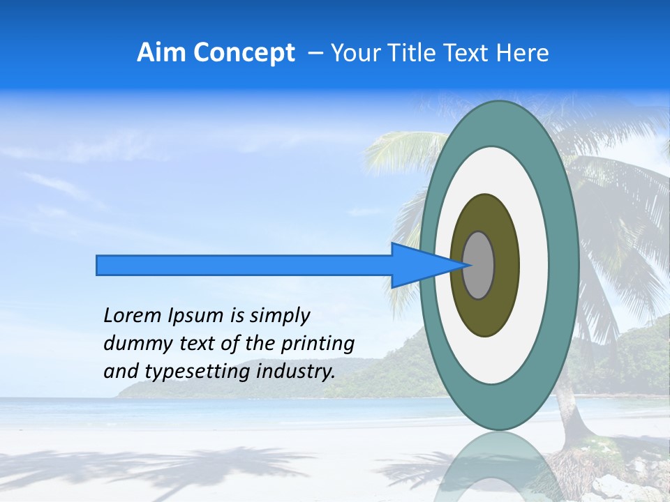 Paradise Coast Sun PowerPoint Template