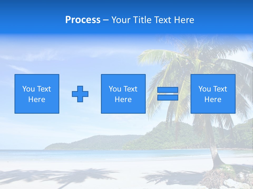 Paradise Coast Sun PowerPoint Template