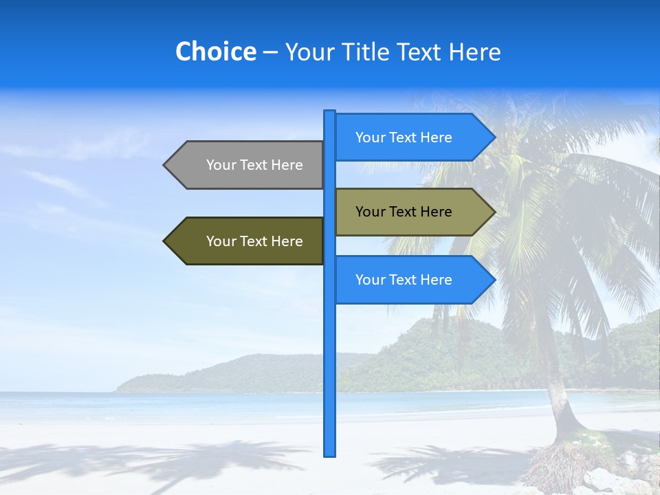 Paradise Coast Sun PowerPoint Template