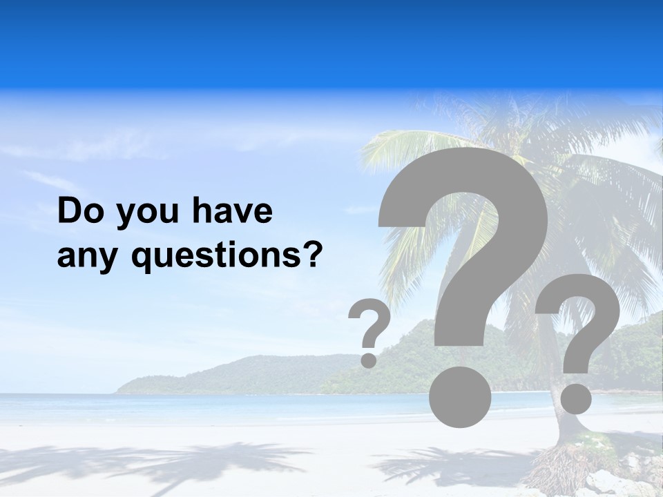 Paradise Coast Sun PowerPoint Template