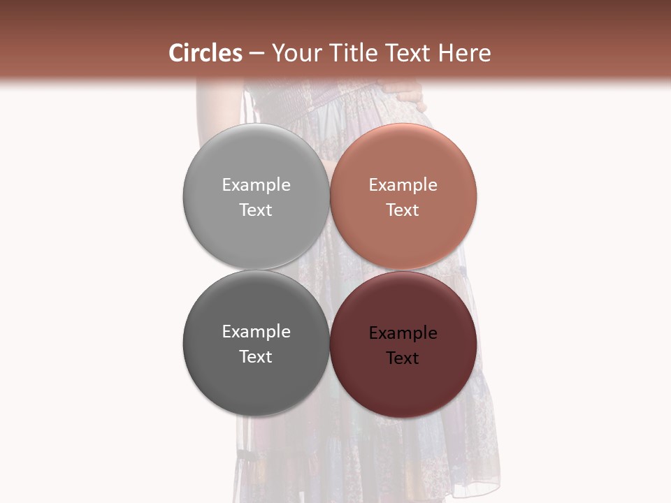 Waiting Pregnancy Girl PowerPoint Template