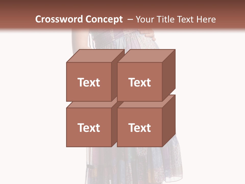 Waiting Pregnancy Girl PowerPoint Template