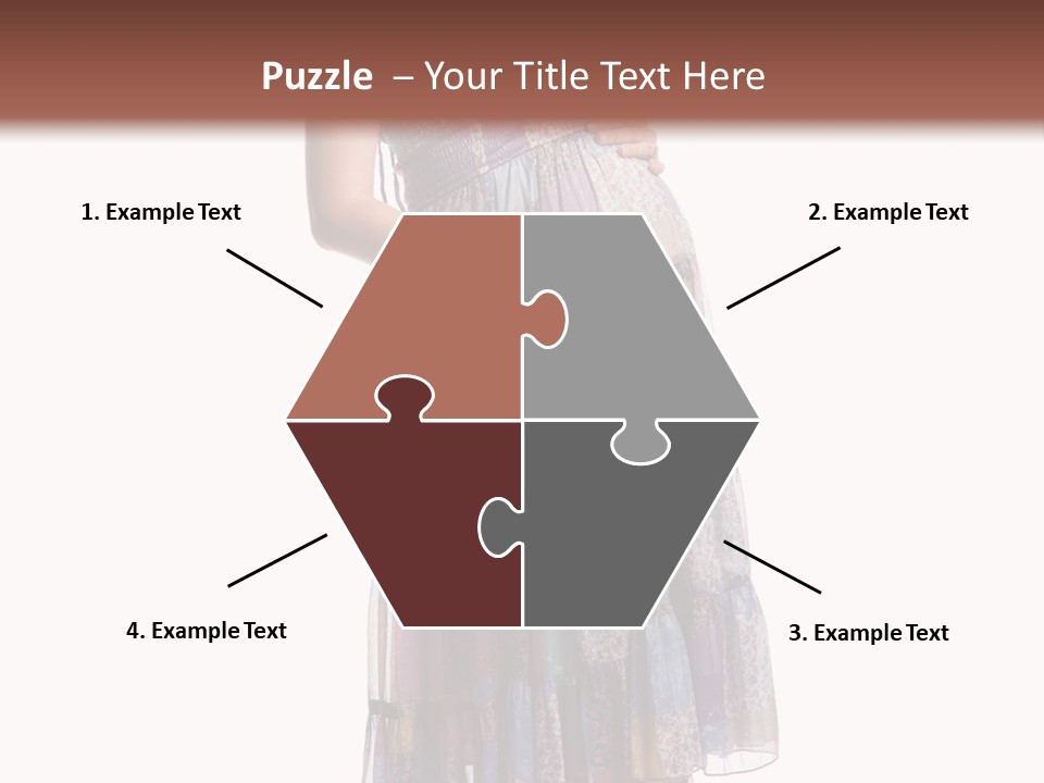 Waiting Pregnancy Girl PowerPoint Template