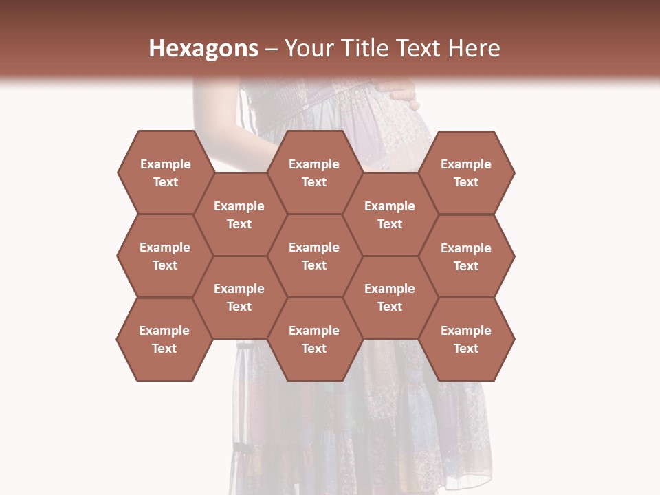 Waiting Pregnancy Girl PowerPoint Template