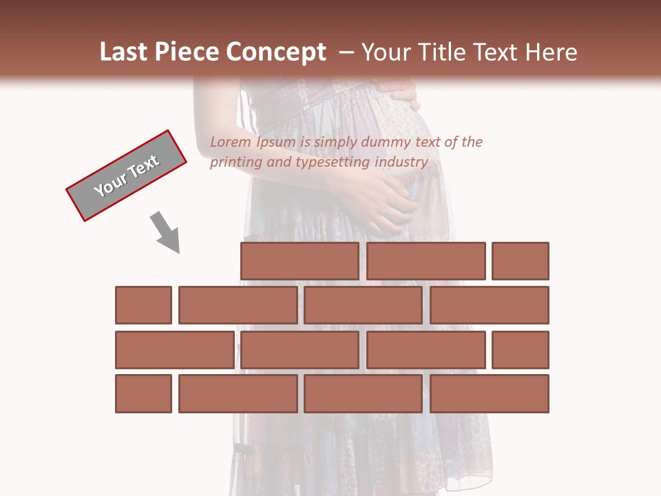 Waiting Pregnancy Girl PowerPoint Template