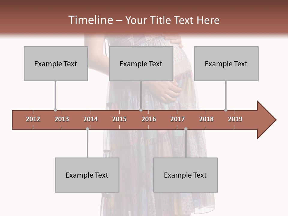 Waiting Pregnancy Girl PowerPoint Template